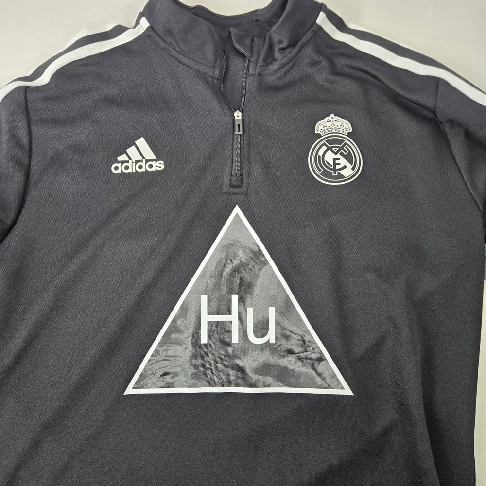 Adidas Real Madrid Human Race Training Top X Pharrell Mens L Black Grey Soccer